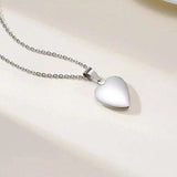 Family Image Name Necklaces Heart Locket Pendant Customize Picture Women Jewelry - Gemstone Gold