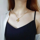 Family Image Name Necklaces Heart Locket Pendant Customize Picture Women Jewelry - Gemstone Gold
