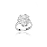 Four Leaf Clover Spinner Ring For Women Wedding Jewelry Gift - Gemstone Gold