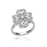 Four Leaf Clover Spinner Ring For Women Wedding Jewelry Gift - Gemstone Gold