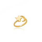 Four Leaf Clover Spinner Ring For Women Wedding Jewelry Gift - Gemstone Gold