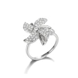 Four Leaf Clover Spinner Ring For Women Wedding Jewelry Gift - Gemstone Gold