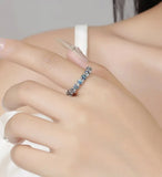Full Moissanite Diamond Ring For Men Women S925 Sterling Silver Jewelry - Gemstone Gold