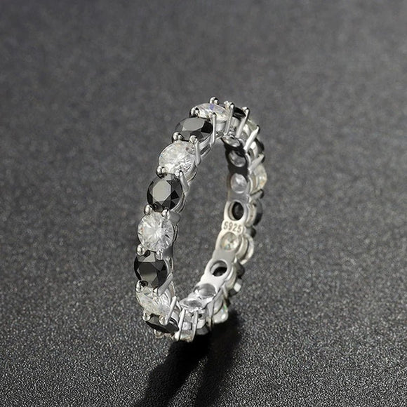 Full Moissanite Diamond Ring For Men Women S925 Sterling Silver Jewelry - Gemstone Gold