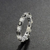 Full Moissanite Diamond Ring For Men Women S925 Sterling Silver Jewelry - Gemstone Gold