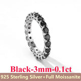 Full Moissanite Diamond Ring For Men Women S925 Sterling Silver Jewelry - Gemstone Gold