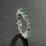 Full Moissanite Diamond Ring For Men Women S925 Sterling Silver Jewelry - Gemstone Gold