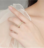Full Moissanite Diamond Ring For Men Women S925 Sterling Silver Jewelry - Gemstone Gold