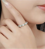 Full Moissanite Diamond Ring For Men Women S925 Sterling Silver Jewelry - Gemstone Gold