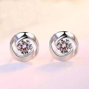 Genuine Alexandrite Stud Earrings Women Wedding Jewelry - Gemstone Gold