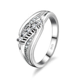 Genuine Promise Rings Silver For Women Jewelry - Genuine - Gemstone