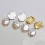 Genuine Vintage Freshwater Pearl 925 Sterling Silver Earring women's Fine jewelry - Genuine - Gemstone