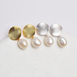 Genuine Vintage Freshwater Pearl 925 Sterling Silver Earring women's Fine jewelry - Genuine - Gemstone