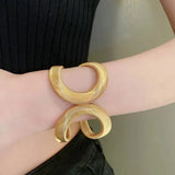 Hollow Gold Snake Bracelet For Women Staggered Open Jewelry - Genuine - Gemstone