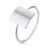 Initial Letter Stamp Name Ring Women Anniverssary Birthday Jewelry - Genuine - Gemstone