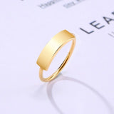 Initial Letter Stamp Name Ring Women Anniverssary Birthday Jewelry - Genuine - Gemstone