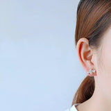 Insect Bee Zircon Stud Earrings for Women Animal Crystal Earrings Jewelry - Gemstone Gold