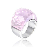 Large Pink Sapphire Ring For Women Engagement Wedding Band Jewelry - Genuine - Gemstone