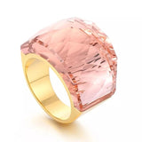 Large Pink Sapphire Ring For Women Engagement Wedding Band Jewelry - Genuine - Gemstone