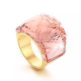 Large Pink Sapphire Ring For Women Engagement Wedding Band Jewelry - Genuine - Gemstone