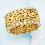 Luxury 14K Gold Ring Party Wedding Engagement Jewelry - Genuine - Gemstone