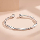 Luxury 925 Sterling Silver Flower Bracelet For Women Solid Light Party Jewelry - Gemstone Gold