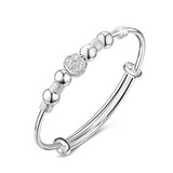 Luxury Bangles Charm Cuff Bracelet 925 Silver For Women Jewelry - Genuine - Gemstone