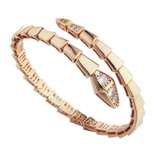 Luxury Bracelet Spring Snake Bone Women Jewelry - Genuine - Gemstone