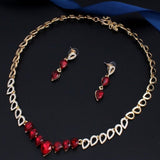 Luxury Bridal Jewelry set 14K Gold Women Wedding Jewelry - Genuine - Gemstone