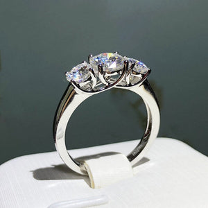 Luxury Clair Diamond Ring Engagement Women Jewelry - Genuine - Gemstone