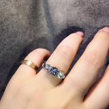 Luxury Clair Diamond Ring Engagement Women Jewelry - Genuine - Gemstone