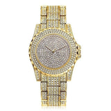 Luxury Diamond Watch 14K Yellow Gold Women Wedding PARTY Jewelry - Genuine - Gemstone