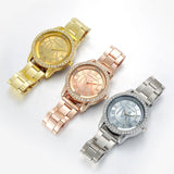 Luxury Diamond Watch Women Clock Anniverssary Jewelry - Genuine - Gemstone