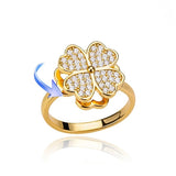 Luxury Four Clover Ring for Women Wedding Jewelry - Genuine - Gemstone