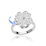 Luxury Four Clover Ring for Women Wedding Jewelry - Genuine - Gemstone