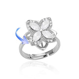 Luxury Four Clover Ring for Women Wedding Jewelry - Genuine - Gemstone