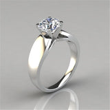 Luxury Gemtone Engagement Silver Ring For Women Wedding Jewelry - Genuine - Gemstone