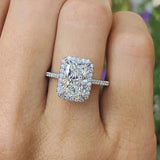 Luxury Inlaid AAA Zircon Ring Wedding Accessories Women's Jewelry - Genuine - Gemstone