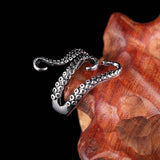 Luxury Octopus Ring Titanium Steel For Women Anniverssary Jewelry - Genuine - Gemstone