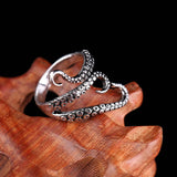 Luxury Octopus Ring Titanium Steel For Women Anniverssary Jewelry - Genuine - Gemstone