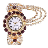 Luxury Sapphire Wristwatch Bracelet Watch Women Wedding Jewelry - Genuine - Gemstone