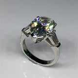 Luxury Water Drop 6ct Diamond Ring Engagement for Women Jewelry - Genuine - Gemstone