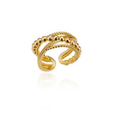 Luxury Wedding Heart Ring for Women Gold Engagement Jewelry - Gemstone Gold
