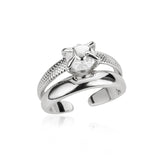 Luxury Wedding Heart Ring for Women Gold Engagement Jewelry - Gemstone Gold