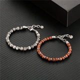 Natural 6mm Tiger Eye Beads Strand Bracelet Men Women Chain Colorful Jewelry - Gemstone Gold