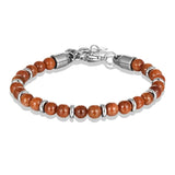 Natural 6mm Tiger Eye Beads Strand Bracelet Men Women Chain Colorful Jewelry - Gemstone Gold