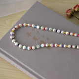 Natural Freshwater Baroque Pearl Necklace Colorful Beads Gold Jewelry - Genuine - Gemstone