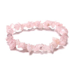 Natural Vintage Stone Beads Stretchy Bracelet Colored Stone Women's Bracelet - Genuine - Gemstone