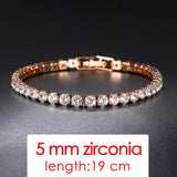 Rose Gold Wedding Bracelet For Women Party Friends Gift Jewelry - Genuine - Gemstone