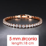 Rose Gold Wedding Bracelet For Women Party Friends Gift Jewelry - Genuine - Gemstone